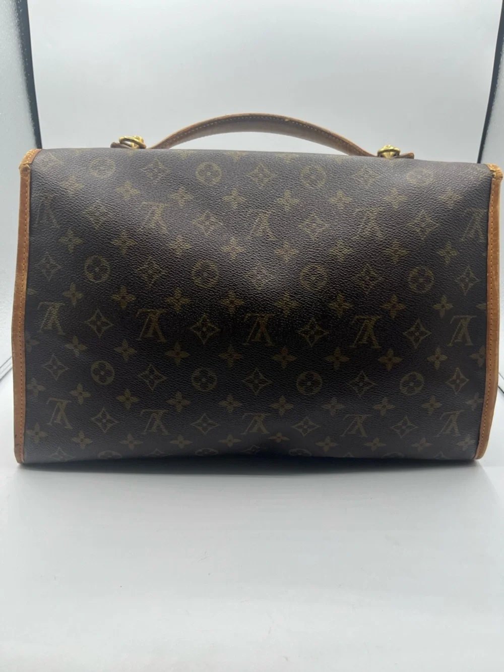 Louis Vuitton Monogram Canvas Top Handle Briefcase in Brown and Tan - Picture 2 of 14